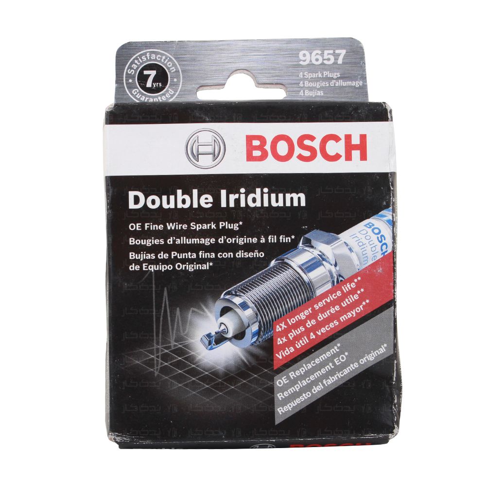 شمع سوزنی پایه کوتاه دبل ایریدیم بوش اصلی چین 9657-HR8DII33X